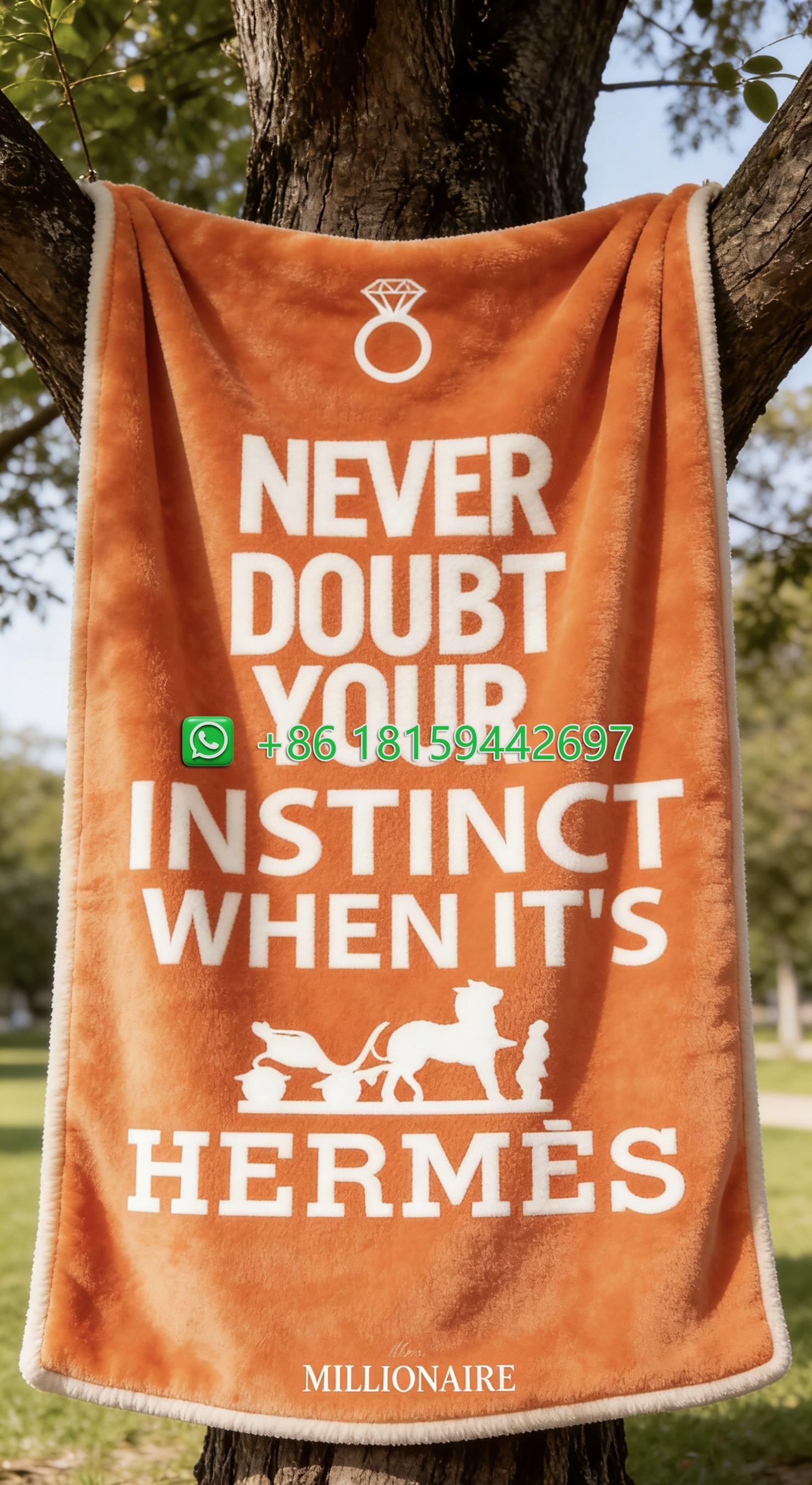 Hermes Throw Blankets